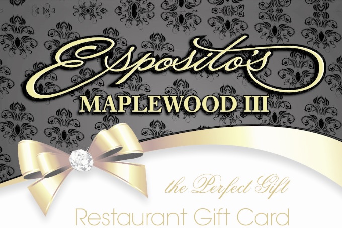 Gift Certificates – Maplewood III Italian Restaurant of Vineland